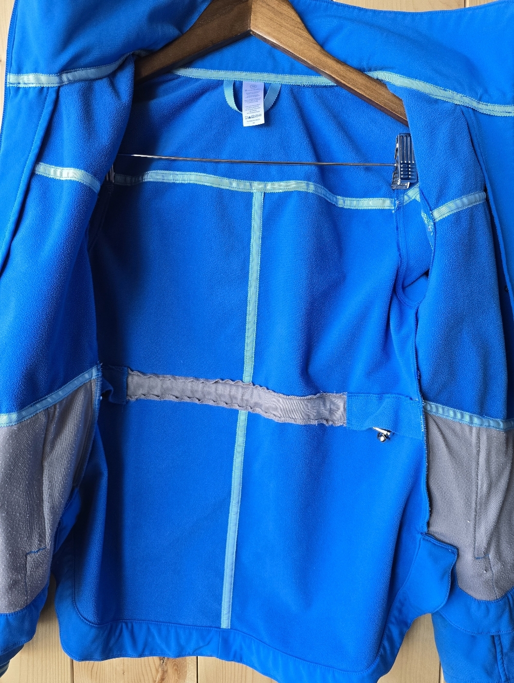 Ivivva Blue Zip Up Hooded Softshell Jacket Spring Youth Size 10 - Picture 11 of 11